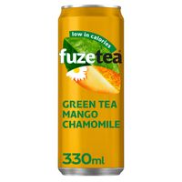 Frisdrank Fuze Tea Green Tea mango chamomile blik 330ml - thumbnail