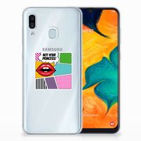 Samsung Galaxy A30 Silicone Back Cover Popart Princess - thumbnail