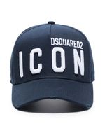 DSQUARED2 casquette à logo brodé - Bleu - thumbnail