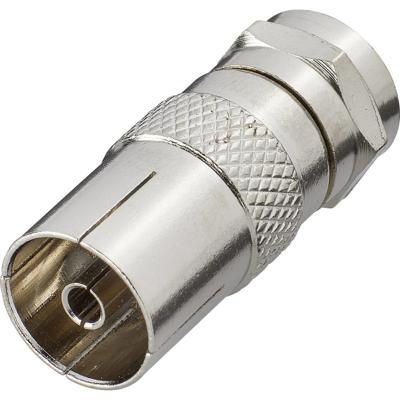 Renkforce F-Coax-adapter [F-stekker -Antennebus 75 Ω] Zilver