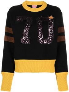 Kenzo pull à logo brodé - Noir