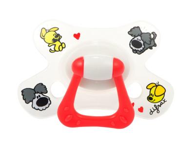 Difrax fopspeen Natural Woezel & Pip 6m+ siliconen Difrax fopspeen Natural Woezel & Pip 6m+ siliconen