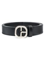 Claudie Pierlot ceinture en cuir à boucle logo - Noir - thumbnail