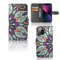 iPhone 13 Mini Hoesje Purple Flower