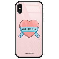 iPhone X/XS glazen hardcase - Self love club
