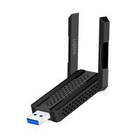 LogiLink WL0250 - Wi-Fi 6E USB-adapter 5,8 GHz, tot 1201 Mbit/s, 4 dBi-antennes, hotspot-functie