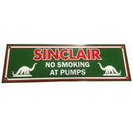 Sinclair No Smoking at Pumps Emaille Bord