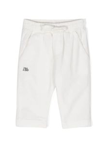 Le Bebé Enfant pantalon de jogging à logo brodé - Blanc