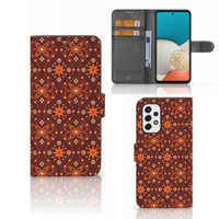 Samsung Galaxy A53 Telefoon Hoesje Batik Brown - thumbnail