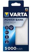 Varta Power Bank Energy 5000 Powerbank 5000 mAh LiPo USB-C Wit/zwart - thumbnail