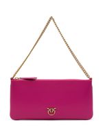 PINKO sac porté épaule à plaque Love Birds en cuir - Rose