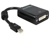 DeLOCK Adapter mini Displayport 0,18 m mini Displayport 20-pin M DVI-I 24+5 FM Zwart - thumbnail