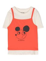 Mini Rodini sweat Ritzratz en coton - Orange