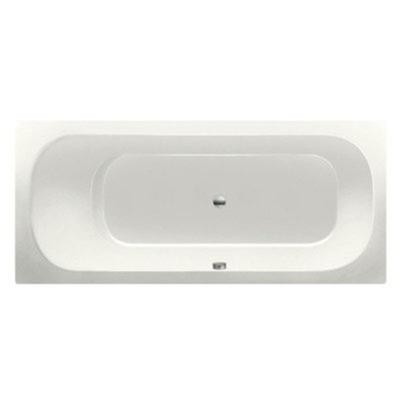 Ligbad Inbouw Xenz Aruba Rechthoek 1-2 Persoons Duobad 75x170x45cm Acryl Edelweiss Mat met Poten