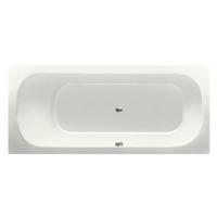 Ligbad Inbouw Xenz Aruba Rechthoek 1-2 Persoons Duobad 75x170x45cm Acryl Edelweiss Mat met Poten