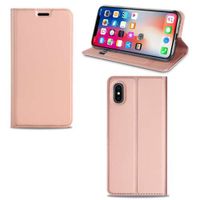 Apple iPhone Xs Max Hoesje Rose met Pashouder - thumbnail