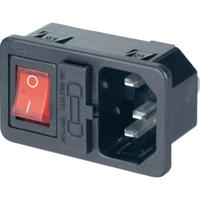 No Name (foreign brand) 501638 Koudrechte connector, stekker, inbouw verticaal totaal aantal polen: 2 + PE 10A zwart 1st