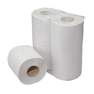 4tecx Toiletpapier 2-laags rol, gerecycled 200 vel, 12 x 4 rollen