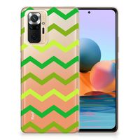 Xiaomi Redmi Note 10 Pro TPU bumper Zigzag Groen