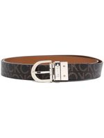 Calvin Klein ceinture à logo gravé - Marron