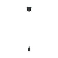 Paulmann 50346 Neordic hanglamp Ketil 1-lamps IP44 spatwaterbescherming max. 20 watt hangende lamp zwart plafondlamp siliconen, kunststof E27