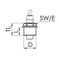 Wiska 50061004 EMN 32 Wurgnippel M32 Lichtgrijs 20 stuk(s) - thumbnail