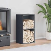 Brandhoutrek 40x30x75 cm koudgewalst staal antracietkleurig