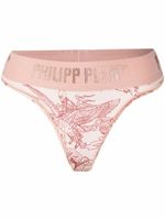 Philipp Plein string transparent à bande logo - Orange - thumbnail