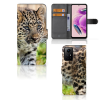 Xiaomi Redmi Note 12S Telefoonhoesje met Pasjes Baby Luipaard - thumbnail