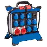 as - Schwabe STECKY Duo 2 CEE-Stromverteiler mit 3,4 m Strom-Zuleitung H07RN-F 5G2,5 – 8x Schuko- (230 V, 16 A) + 2x CEE-Steckdosen (400 V, 16 A) + 2x USB-Ports – Outdoor – IP44 – Made in EU I 60932