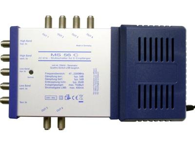 Renkforce MS56C Satelliet multiswitch Ingangen (satelliet): 5 (4 satelliet / 1 terrestrisch) Aantal gebruikers: 6 geschikt voor Quad LNB Renkforce MS56C Satelliet multiswitch Ingangen (satelliet): 5 (4 satelliet / 1 terrestrisch) Aantal gebruikers: 6 geschikt voor Quad LNB