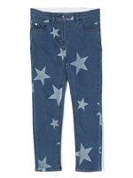 Stella McCartney Kids Star-print straight-leg jeans - Bleu