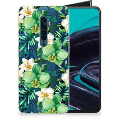 OPPO Reno 2 TPU Case Orchidee Groen