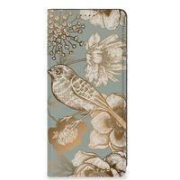 Smart Cover voor OPPO A58 4G Vintage Bird Flowers - thumbnail