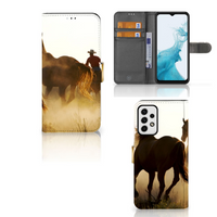 Samsung Galaxy A23 Telefoonhoesje met Pasjes Design Cowboy - thumbnail