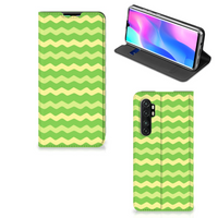 Xiaomi Mi Note 10 Lite Hoesje met Magneet Waves Green