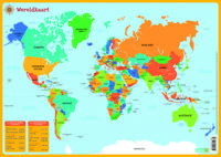 Educatieve onderleggers - De wereldkaart