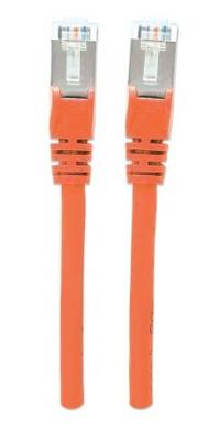 Intellinet 735971 RJ45 Netwerk Aansluitkabel CAT 6 S/FTP 20.00 m Oranje Vergulde steekcontacten