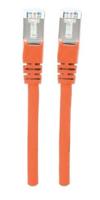 Intellinet 735971 RJ45 Netwerk Aansluitkabel CAT 6 S/FTP 20.00 m Oranje Vergulde steekcontacten