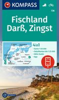 Wandelkaart 736 Fischland - Darß - Zingst | Kompass - thumbnail