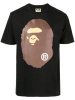 A BATHING APE® t-shirt en coton à logo imprimé - Noir