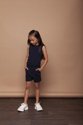 Le Chic Meisjes jumpsuit - Marine blauw