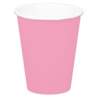 Bekers baby roze - 8 stuks