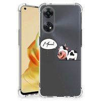 OPPO Reno8 T 4G Stevig Bumper Hoesje Cow