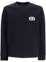 Emporio Armani sweat à patch logo - Bleu