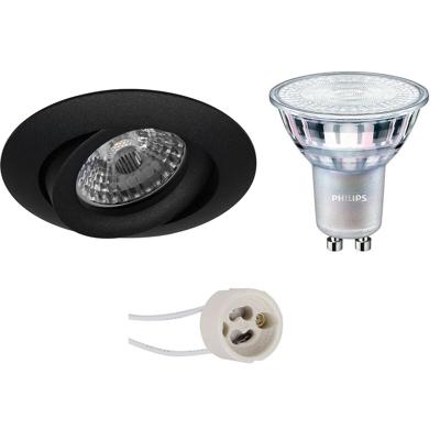 Philips - Led Spot Set - Master 927 36d Vle - Pragmi Uranio Pro - Gu10 Fitting - Dimtone Dimbaar - Inbouw Rond - Mat
