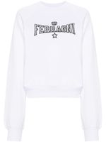 Chiara Ferragni sweat en coton à logo brodé - Blanc