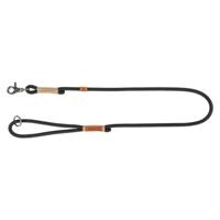 TRIXIE Hondenriem BE Nordic Lijn S - M, 1,00 m ø 8 mm in zwart/zand - milieuvriendelijke hondenriem met Scandinavische charme - voor kleine tot middelgrote honden - 17205