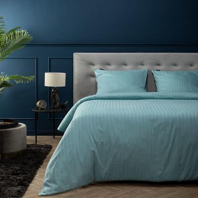 Presence Satijnstreep - Mint Dekbedovertrek - 240 x 200/220 Lits-jumeaux (240 x 200/220 cm + 2 kussenslopen) Dekbedovertrek