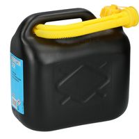 Jerrycan/benzinetank 5 liter zwart